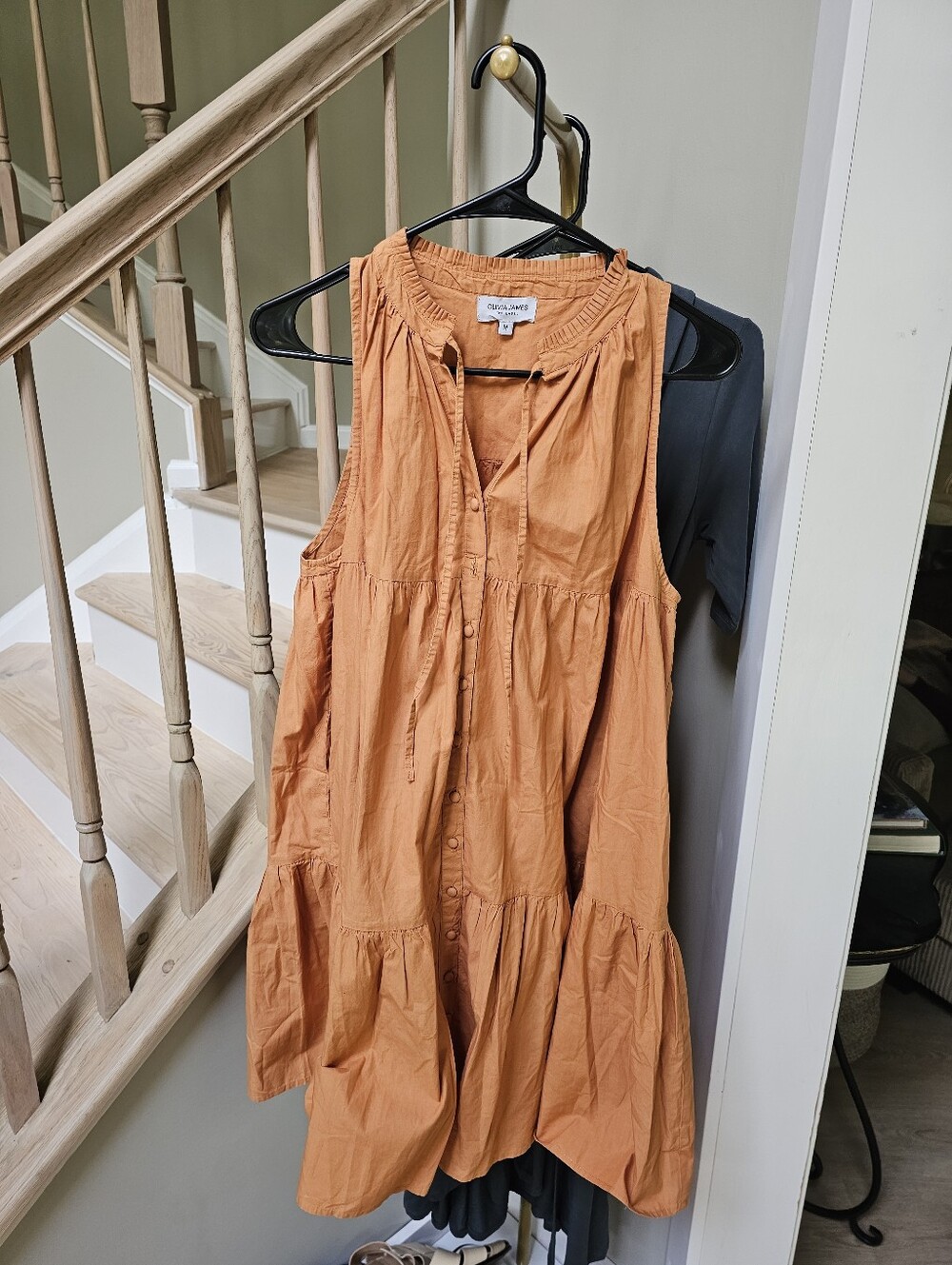 OLIVIA JAMES THE LABEL Tiered Button Front Dress - Picture 2 of 8